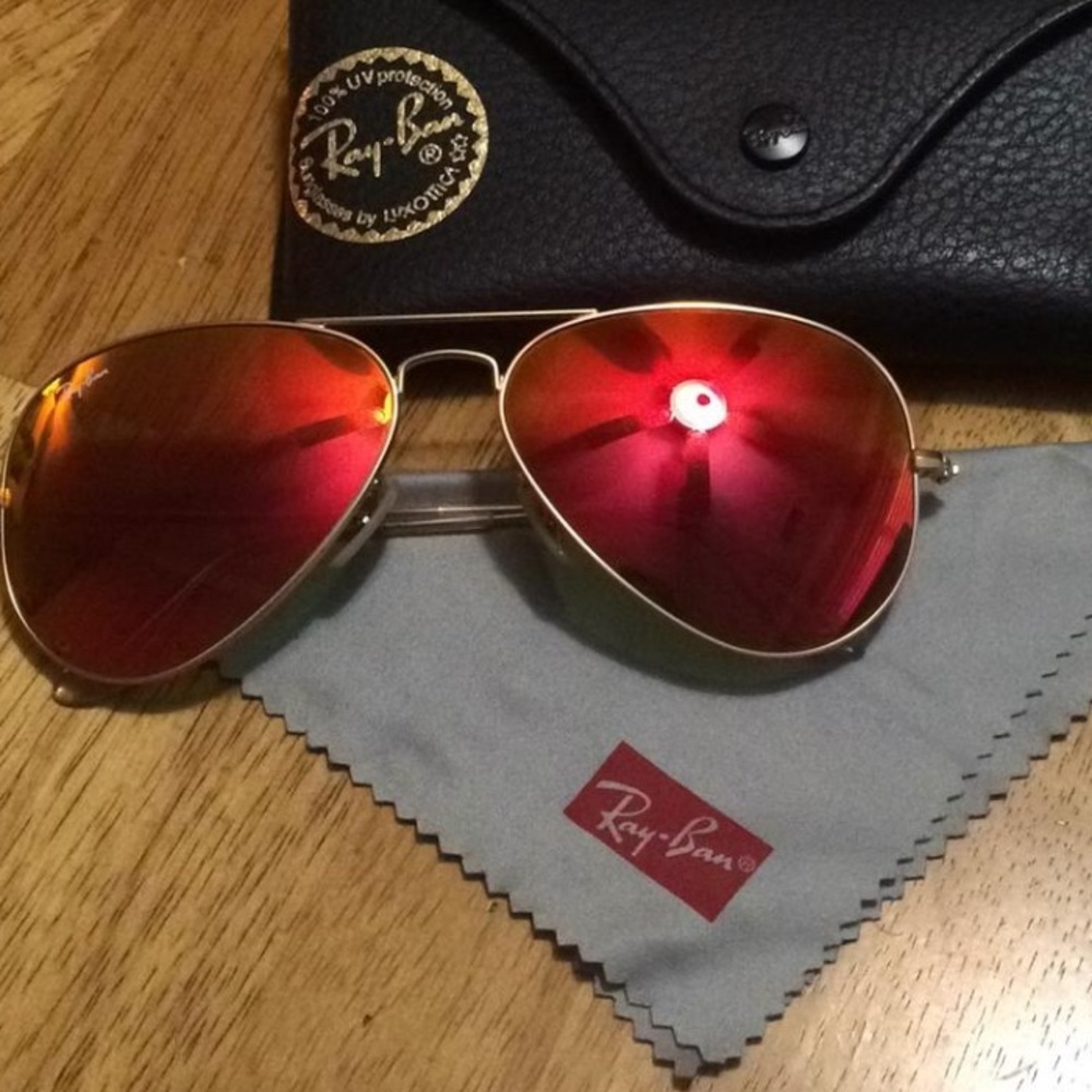 Ray- Ban Red Sunglasses